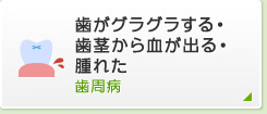 歯がブラブラする・歯茎から血が出る・腫れた歯周病